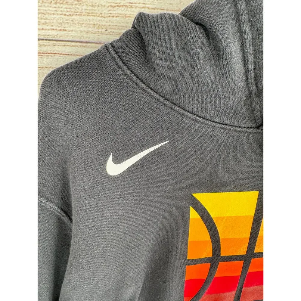 Nike 5 for the Fight Basketball Hoodie Sweatshirt Mens XL‎ Black Swoosh